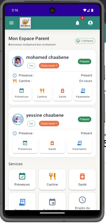 KidySpace Mobile App